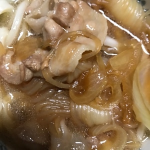 * 肉うどん * すき焼き風の甘辛味♪